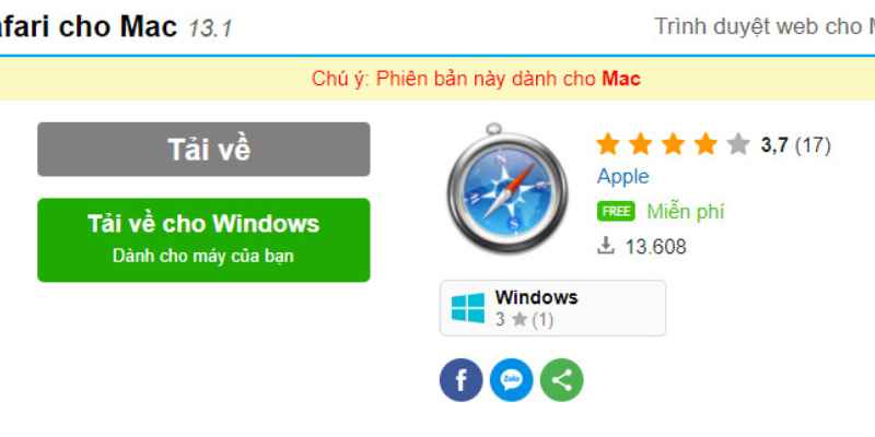 Tải Safari Cho Máy Tính Windows và Mac